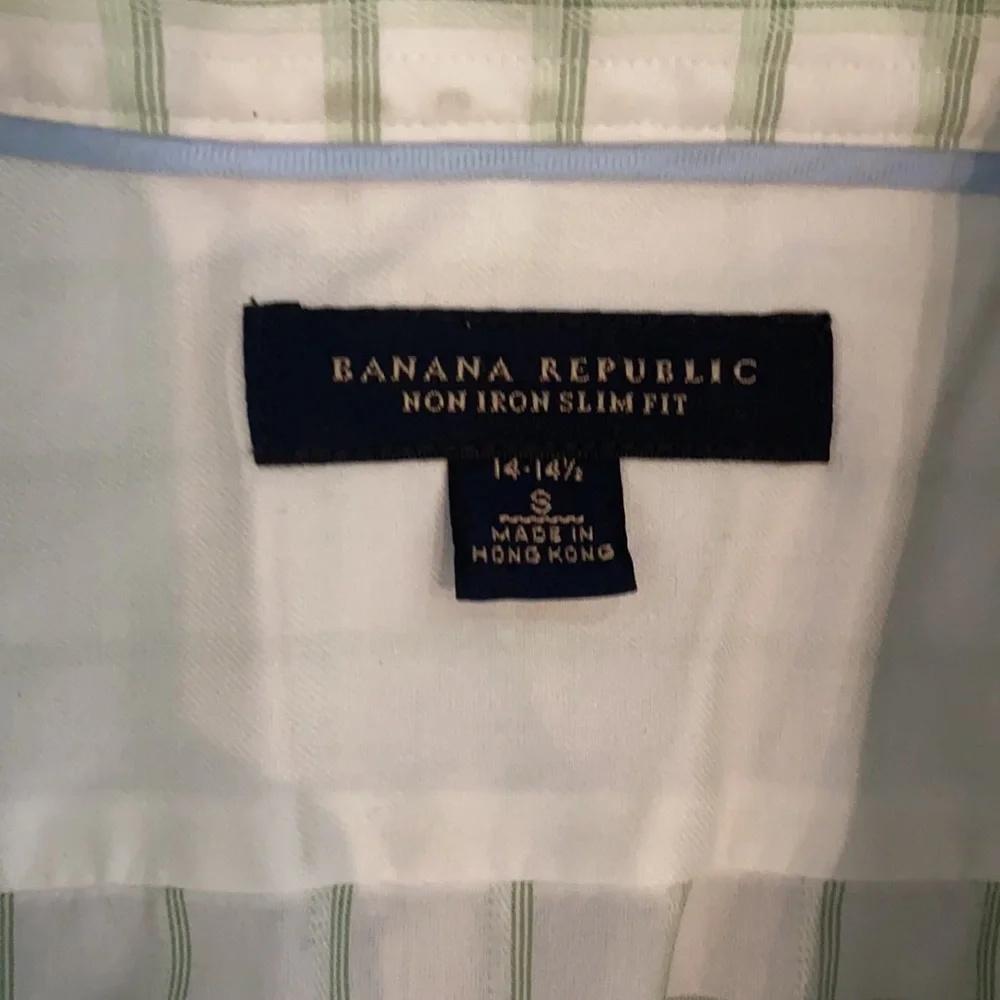 🚨4/$20 Banana Republic Slim‎ Fit 14-14 1/2 Small